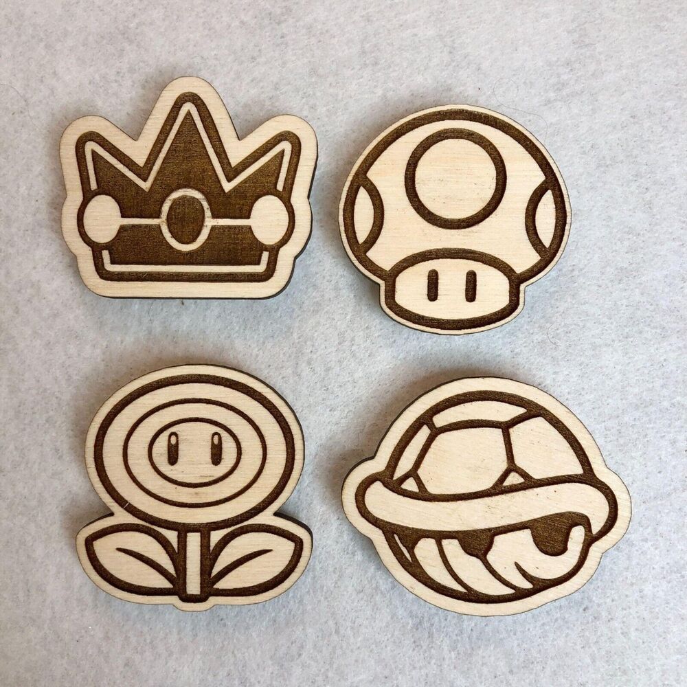 4 Pack Super Mario Magnets
